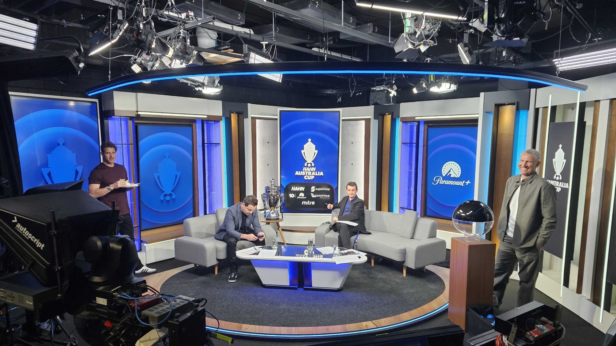 Studio graphics for a national cup, run out of a browser