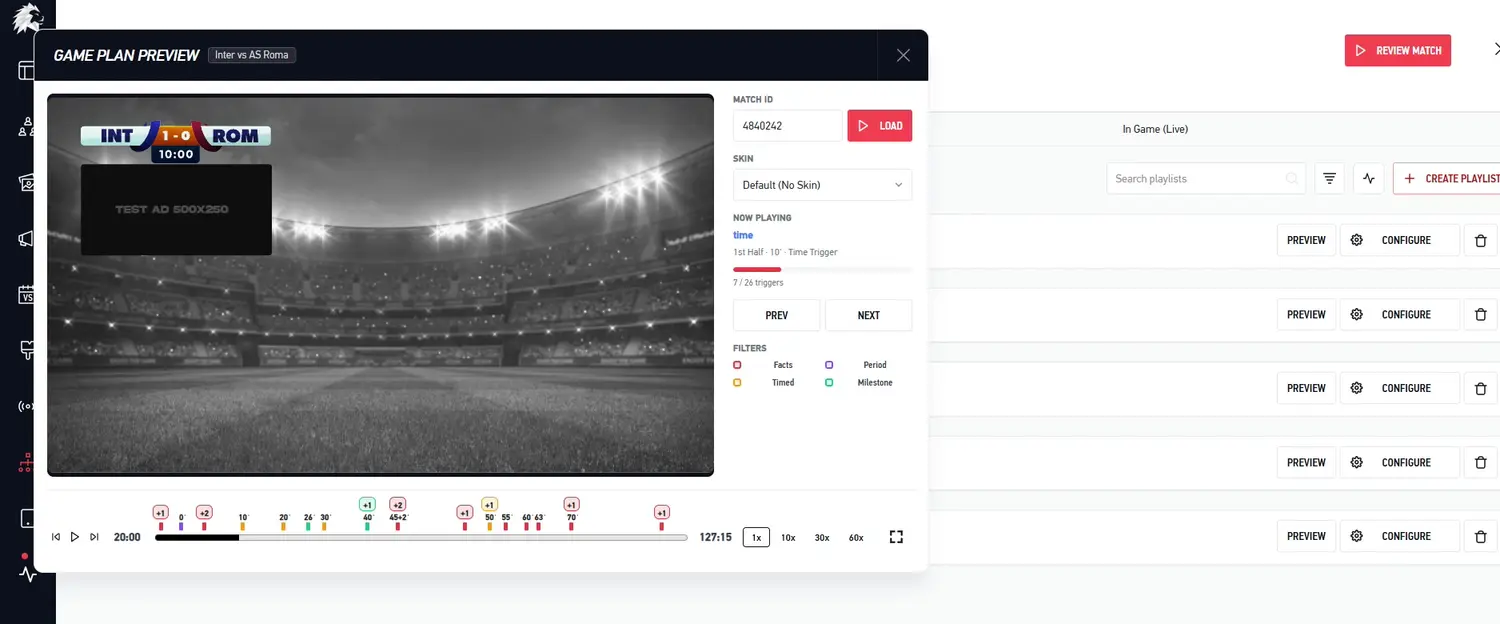 Game Plans: decide the broadcast once, run it on every fixture