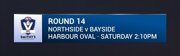AFL graphics on air
